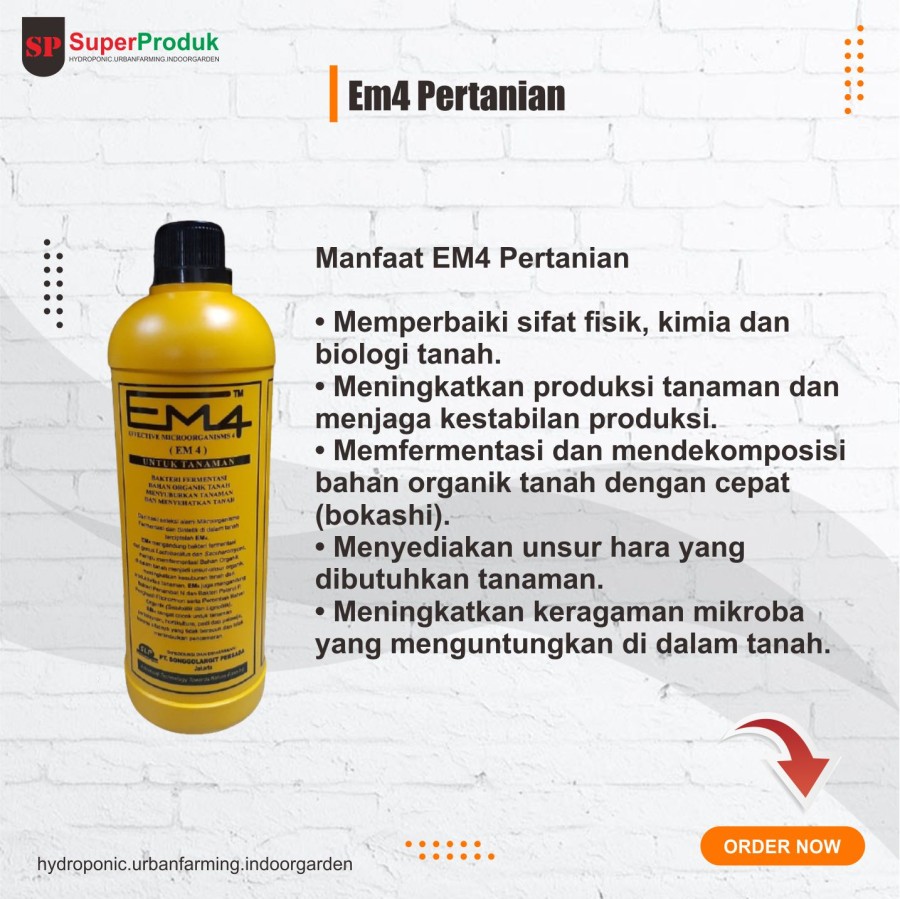 Pupuk Organik Cair Mikroorganisme EM4 Pertanian