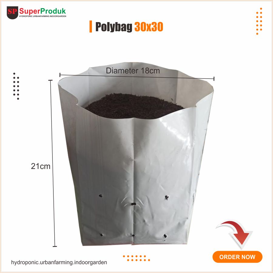 Polybag Putih Ukuran 30x30
