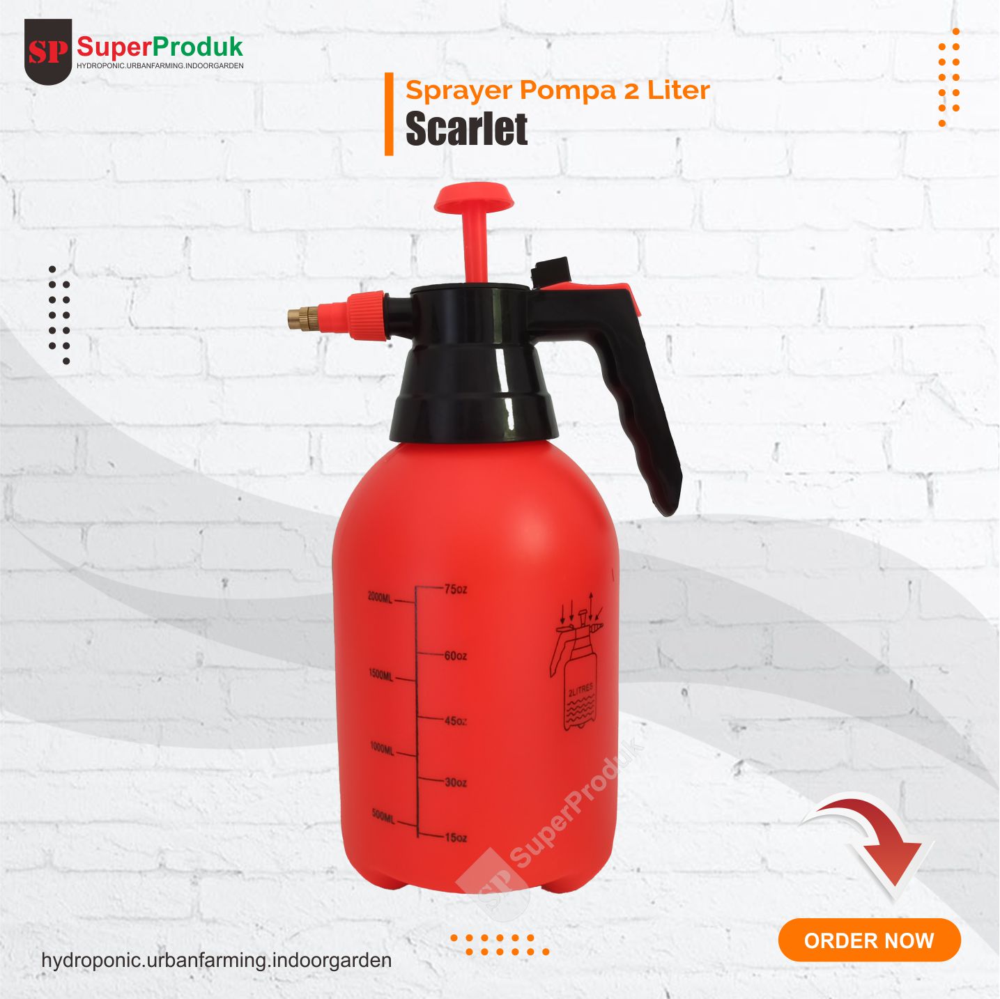 Sprayer Pompa 2 liter Scarlet